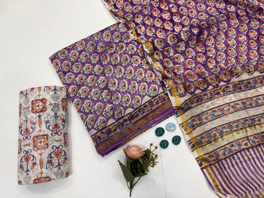 Chanderi Silk Suit