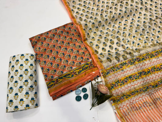 Chanderi Silk Suit