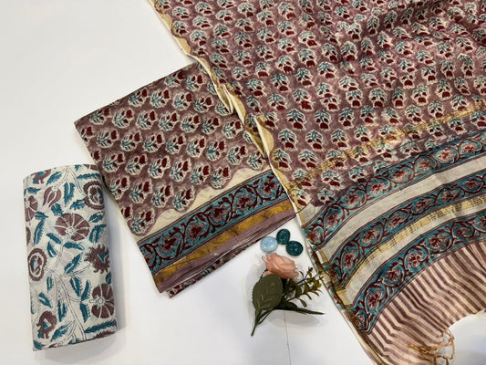 Chanderi Silk Suit