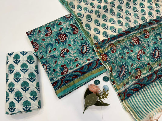 Chanderi Silk Suit