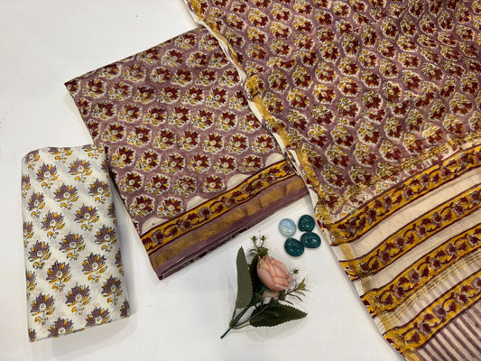 Chanderi Silk Suit