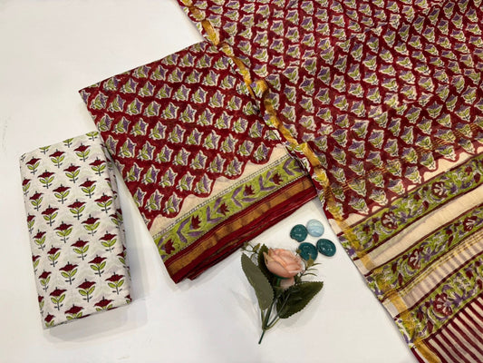 Chanderi Silk Suit