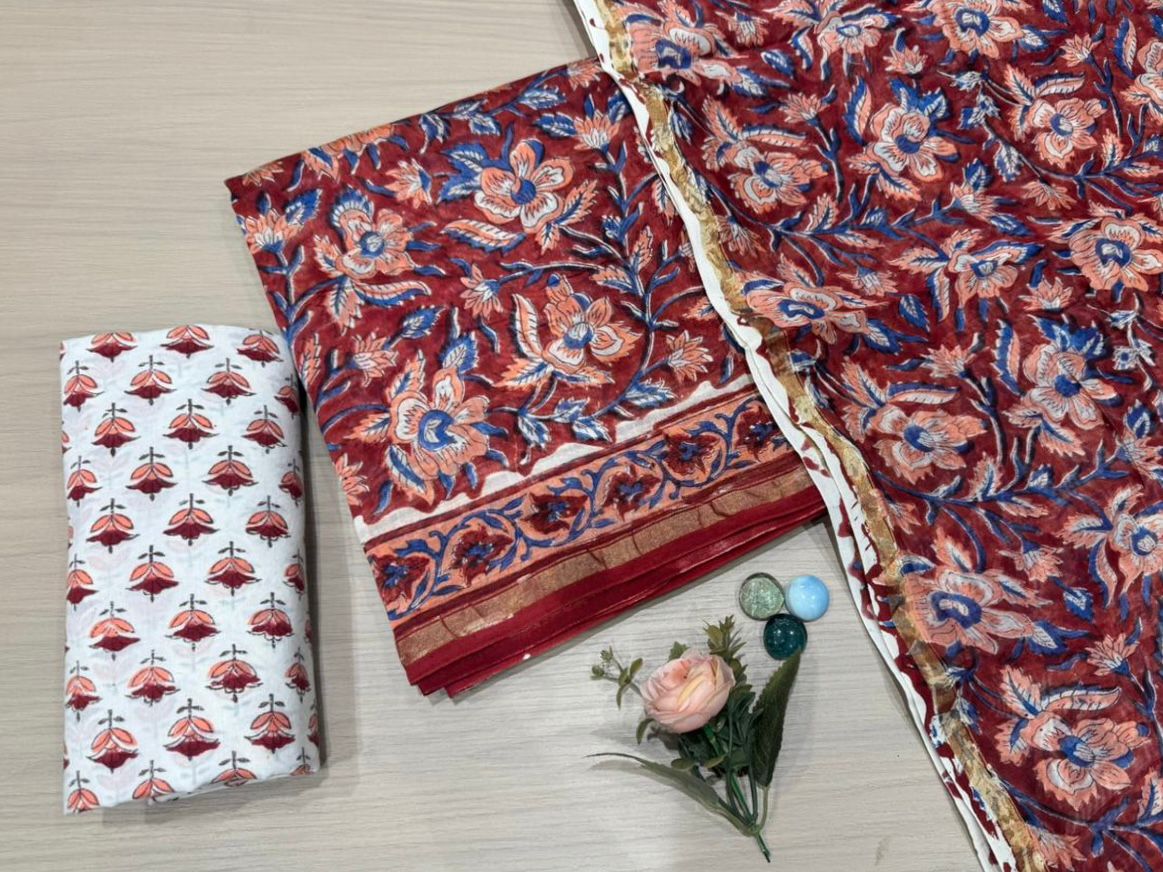 Chanderi Silk Suit