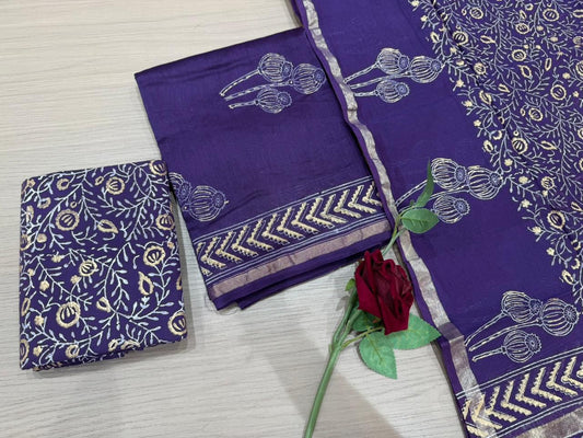 Chanderi Silk Suit