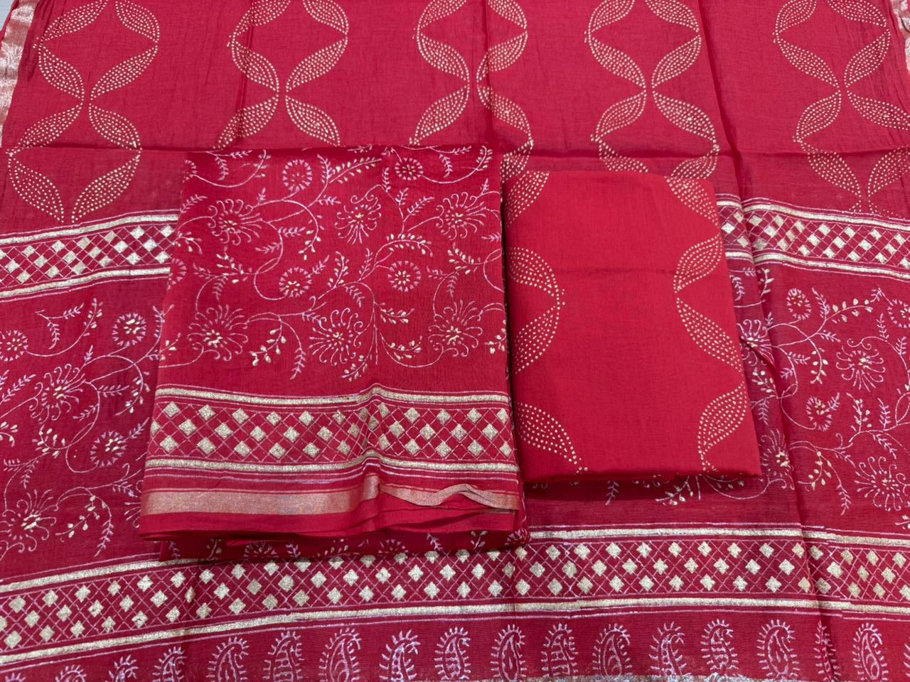 Chanderi Silk Suit