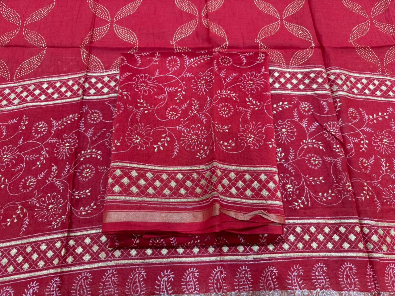 Chanderi Silk Suit