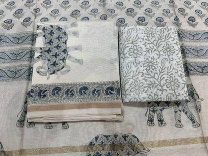 Chanderi Silk Suit