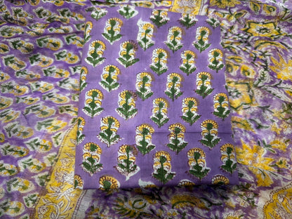 Cotton Suit with Chiffon Duppata