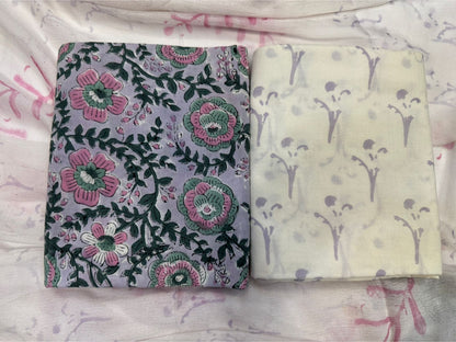 Cotton Suit with Chiffon Duppata