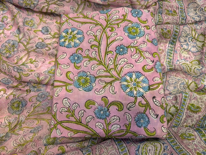 Cotton Suit with Chiffon Duppata