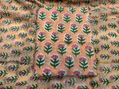 Cotton Suit with Chiffon Duppata