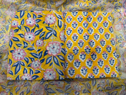 Cotton Suit with Chiffon Duppata