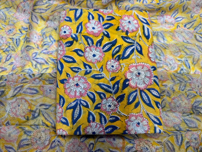 Cotton Suit with Chiffon Duppata