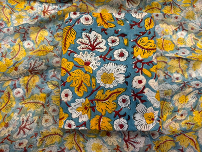 Cotton Suit with Chiffon Duppata