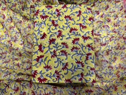 Cotton Suit with Chiffon Duppata