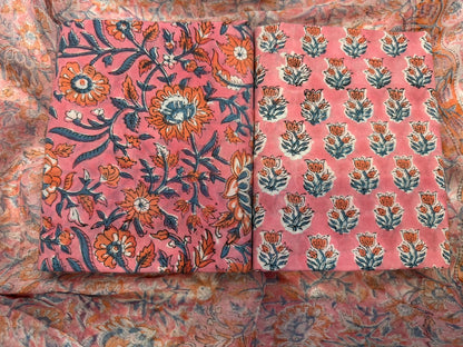 Cotton Suit with Chiffon Duppata