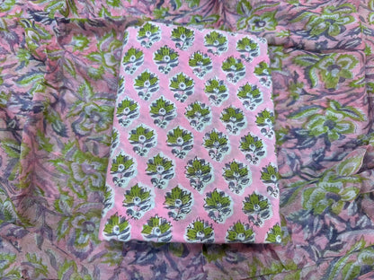 Cotton Suit with Chiffon Duppata