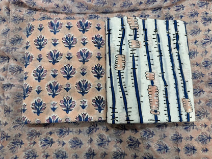 Cotton Suit with Chiffon Duppata