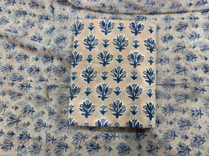 Cotton Suit with Chiffon Duppata