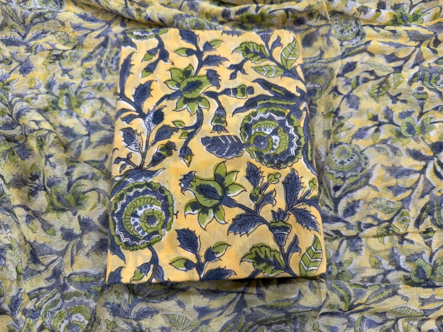 Cotton Suit with Chiffon Duppata