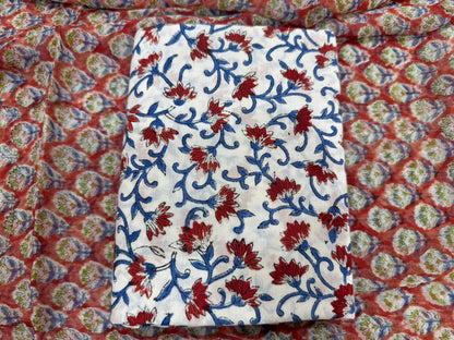 Cotton Suit with Chiffon Duppata