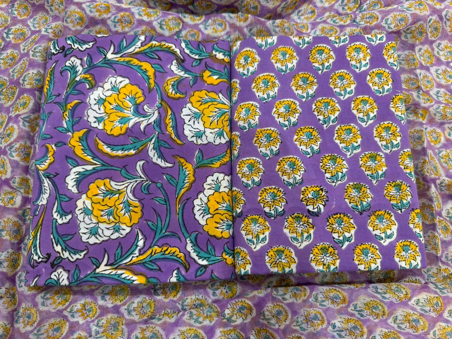 Cotton Suit with Chiffon Duppata