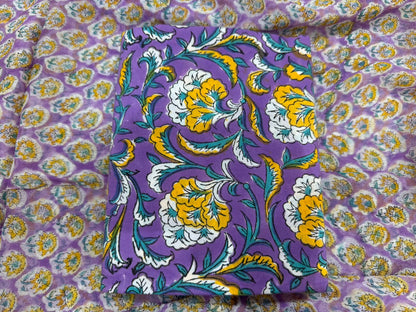 Cotton Suit with Chiffon Duppata