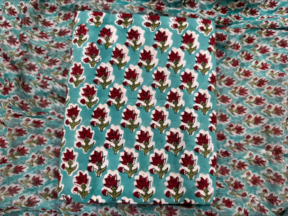 Cotton Suit with Chiffon Duppata
