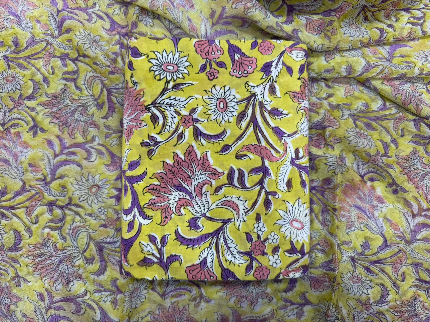 Cotton Suit with Chiffon Duppata