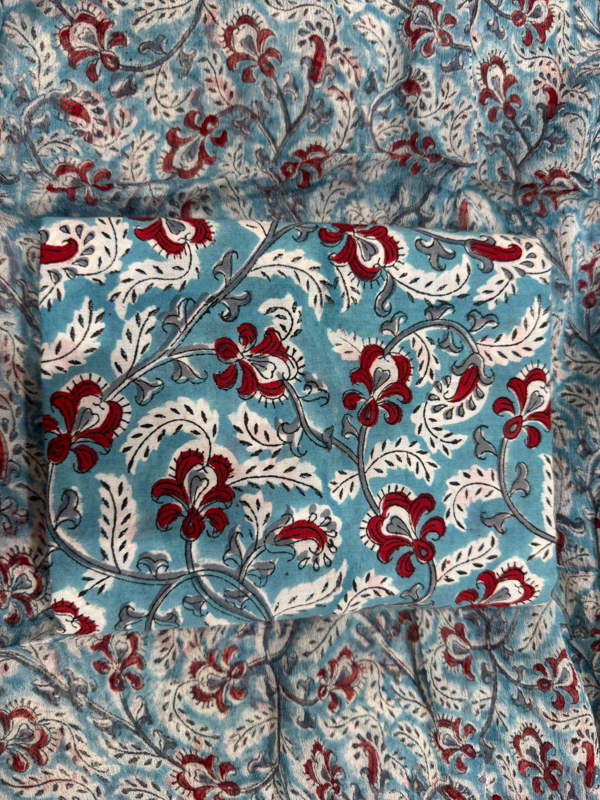 Cotton Suit with Chiffon Duppata