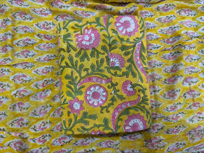 Cotton Suit with Chiffon Dupatta