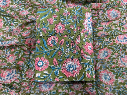 Cotton Suit with Chiffon Dupatta