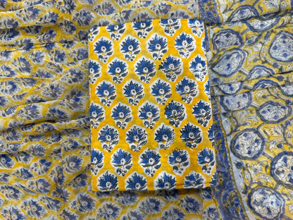 Cotton Suit with Chiffon Dupatta