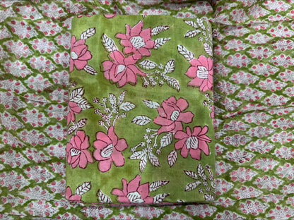 Cotton Suit with Chiffon Dupatta
