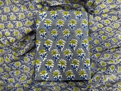 Cotton Suit with Chiffon Dupatta