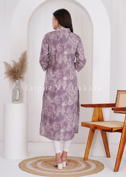 Purple Dusk Cotton Flex Kurti