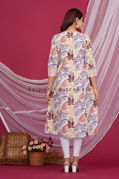 Autumn Hues Cotton Flex Kurti