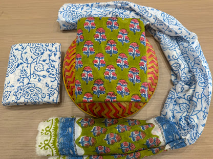 Cotton Suit with Cotton Dupatta