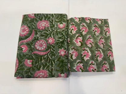 Cotton Suit with Cotton Dupatta