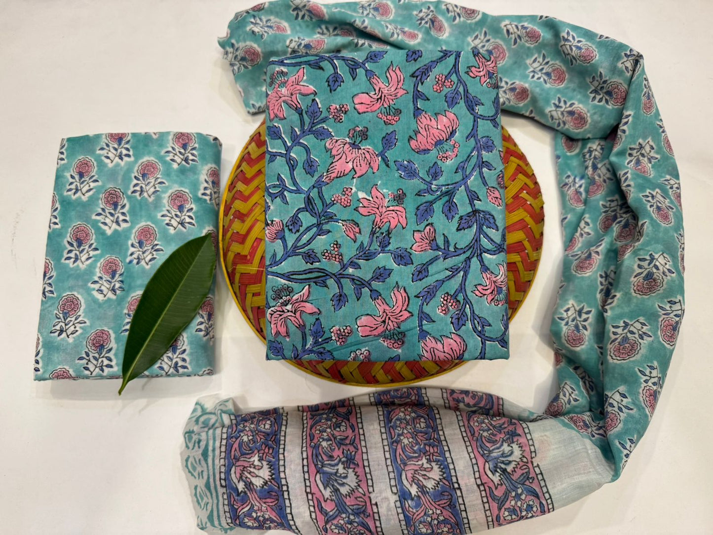 Cotton Suit with Cotton Dupatta