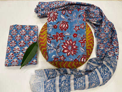 Cotton Suit with Cotton Dupatta