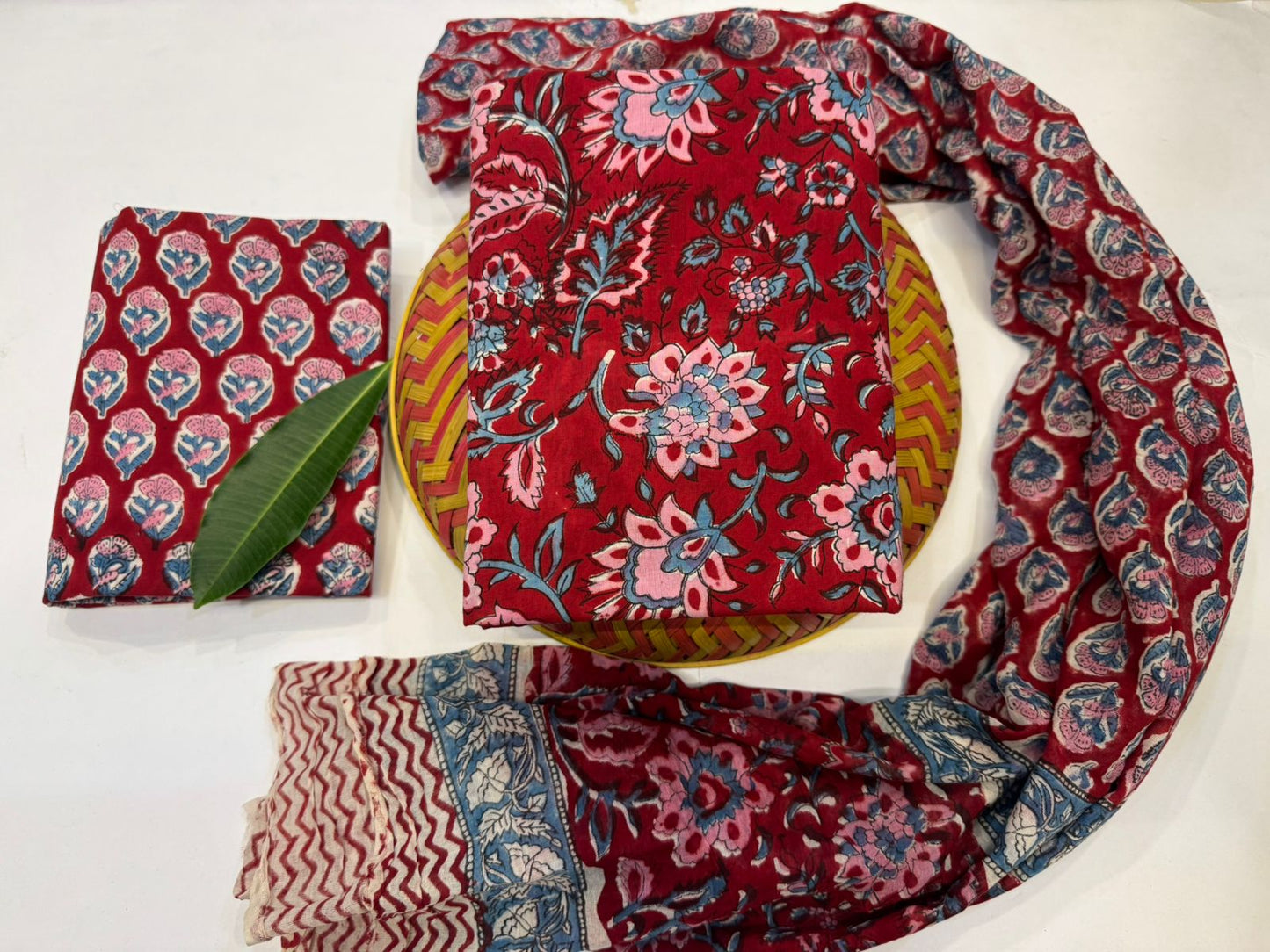 Cotton Suit with Cotton Dupatta