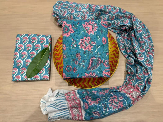 Cotton Suit with Cotton Dupatta