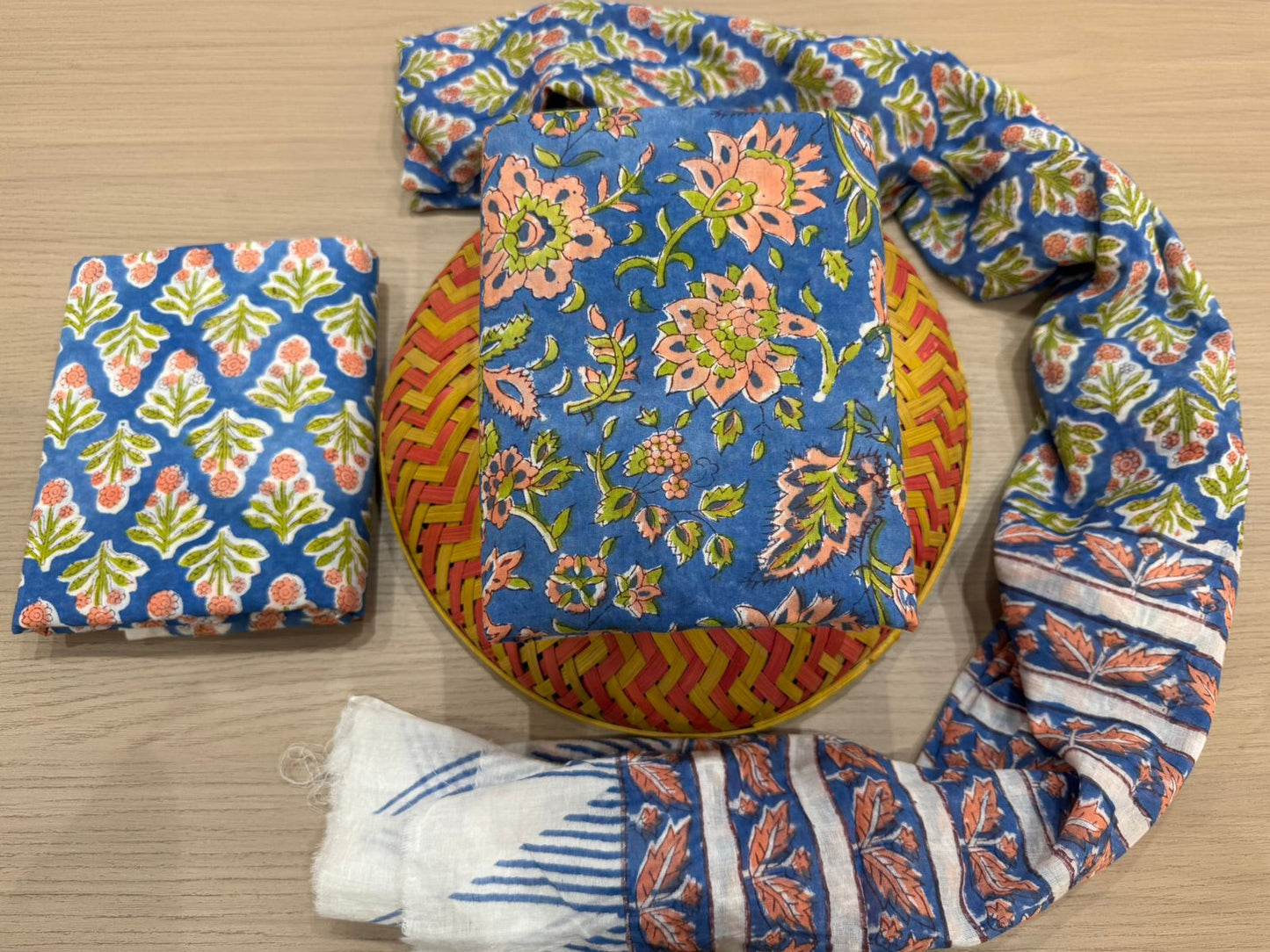 Cotton Suit with Cotton Dupatta
