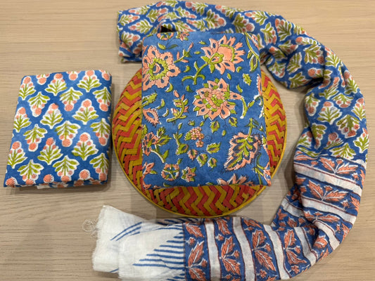 Cotton Suit with Cotton Dupatta
