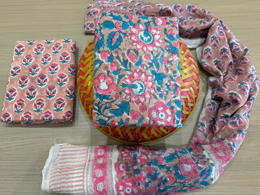 Cotton Suit with Cotton Dupatta