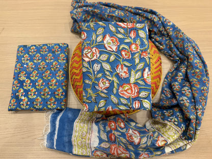 Cotton Suit with Cotton Dupatta