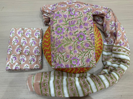 Cotton Suit with Cotton Dupatta