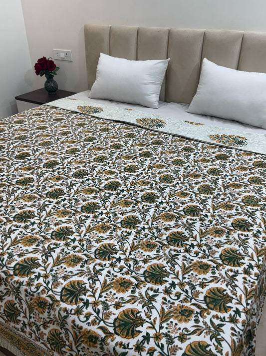 Harvest Bloom Double Bed Dohar