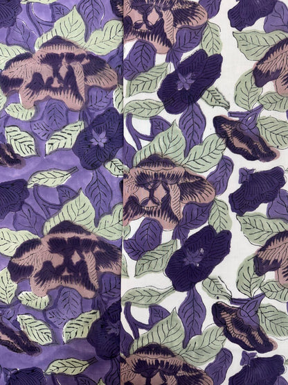 Purple Ivy Double Bed Dohar